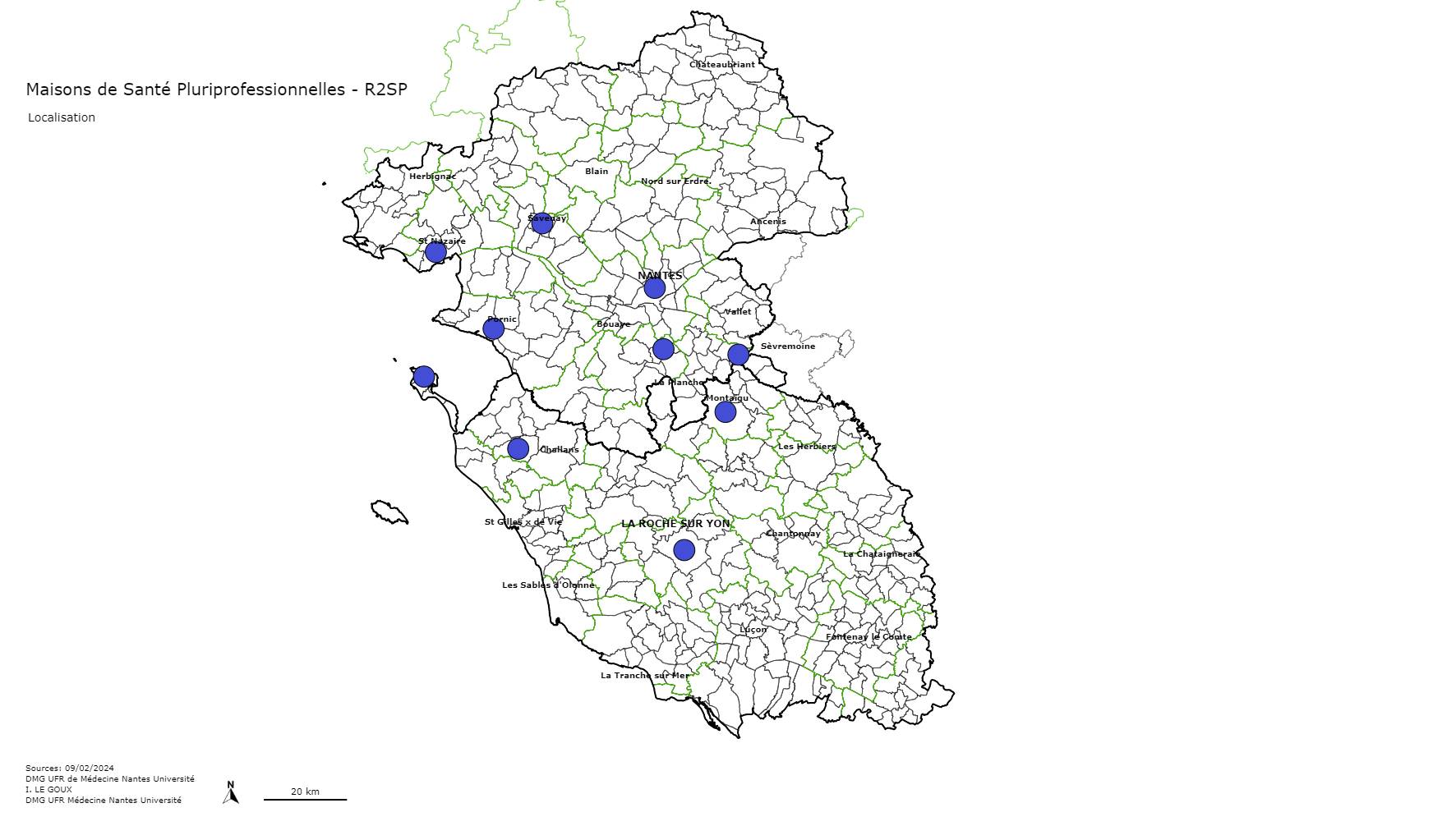 Localisation des MSP du R2SP
